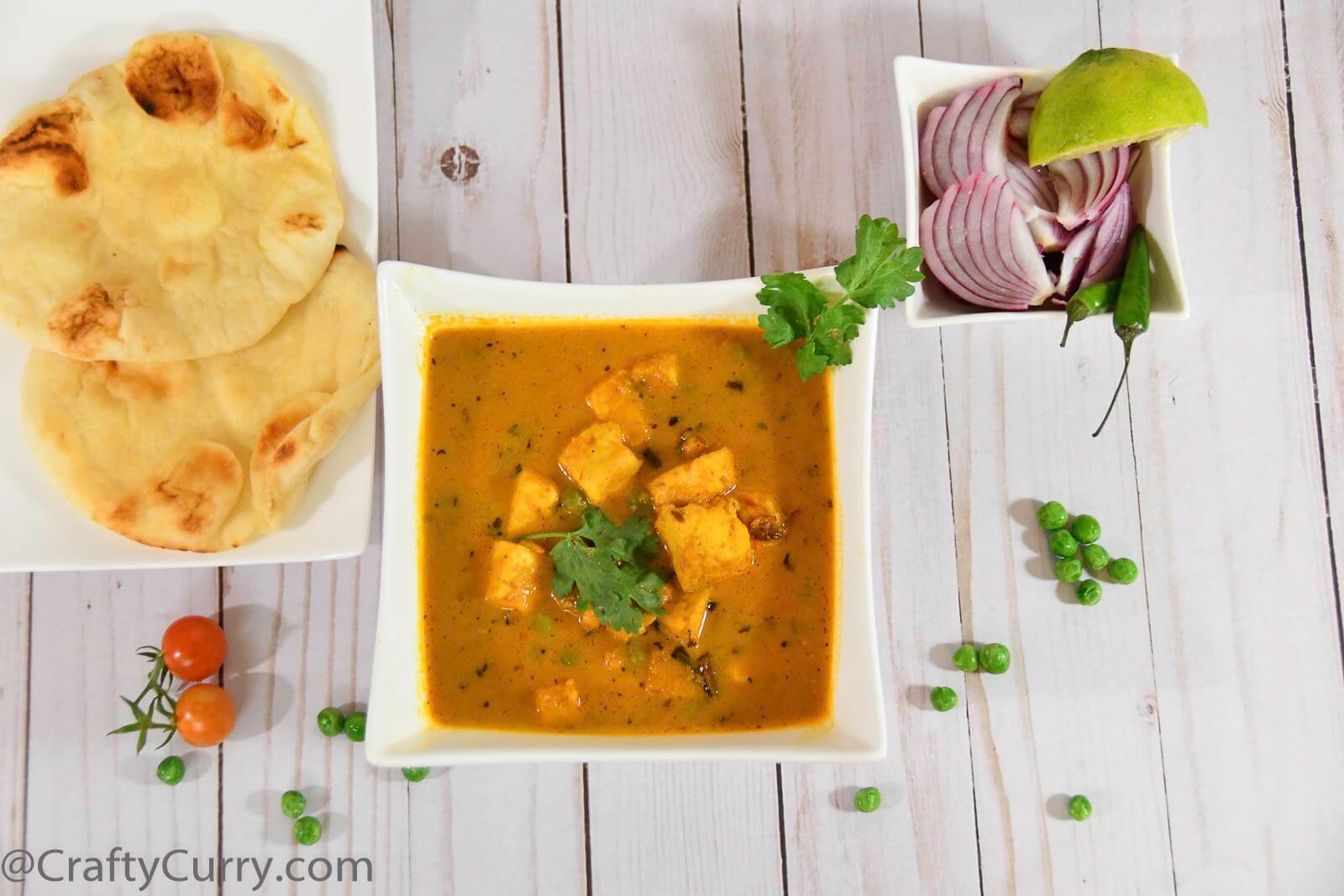 Matar Paneer - Indian Cottage Cheese with Peas– CraftyCurry.com