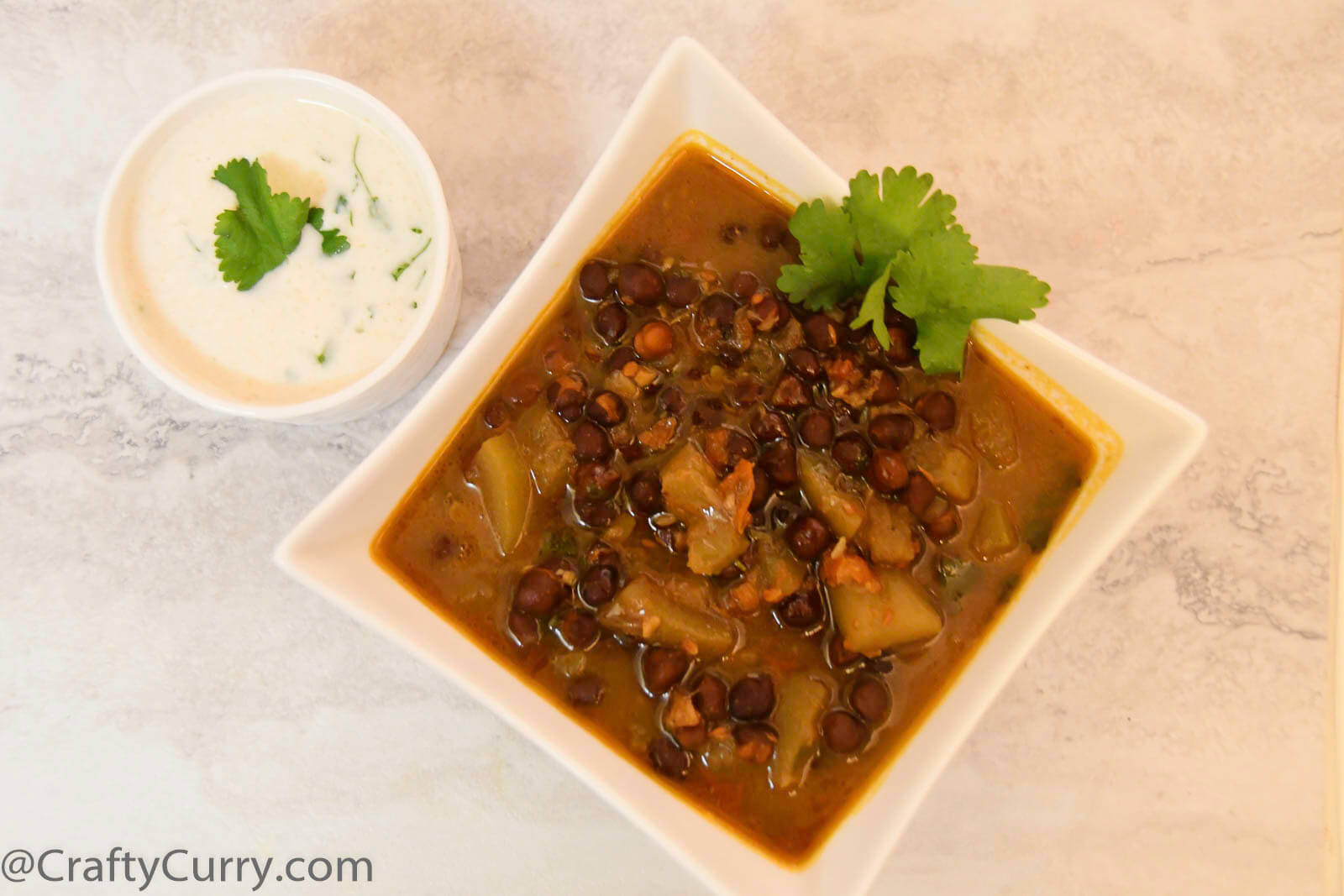 Instant Pot Kala Chana or Black Chickpeas with Lauki